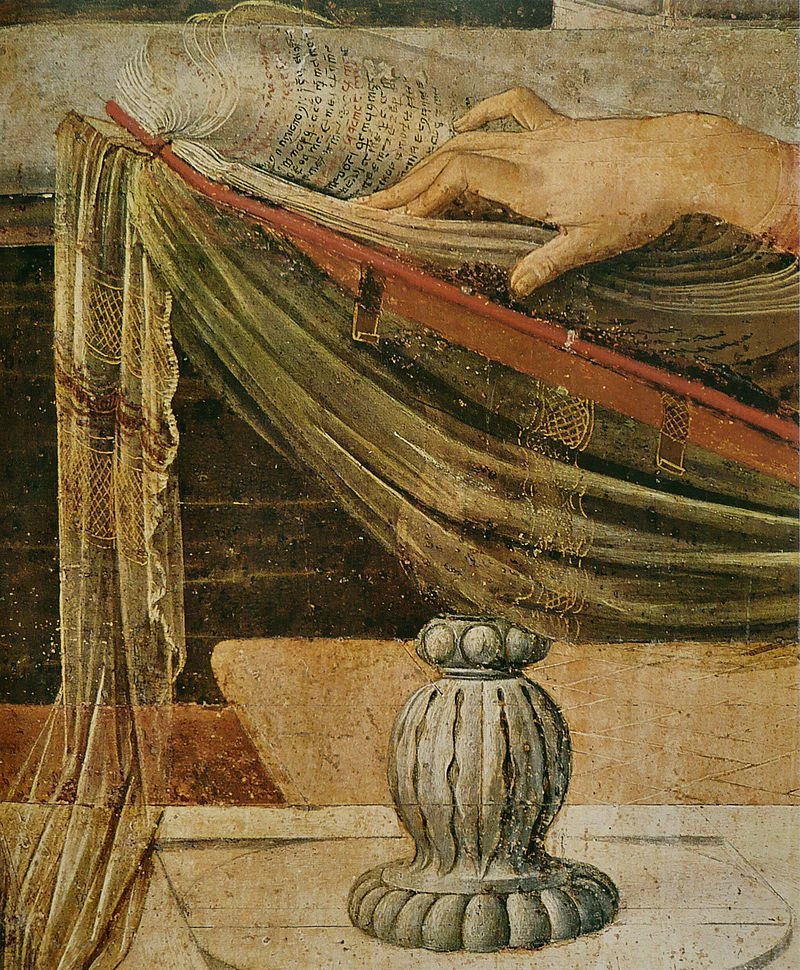 112-Annunciazione-Galleria degli Uffizi, Firenze - dettaglio